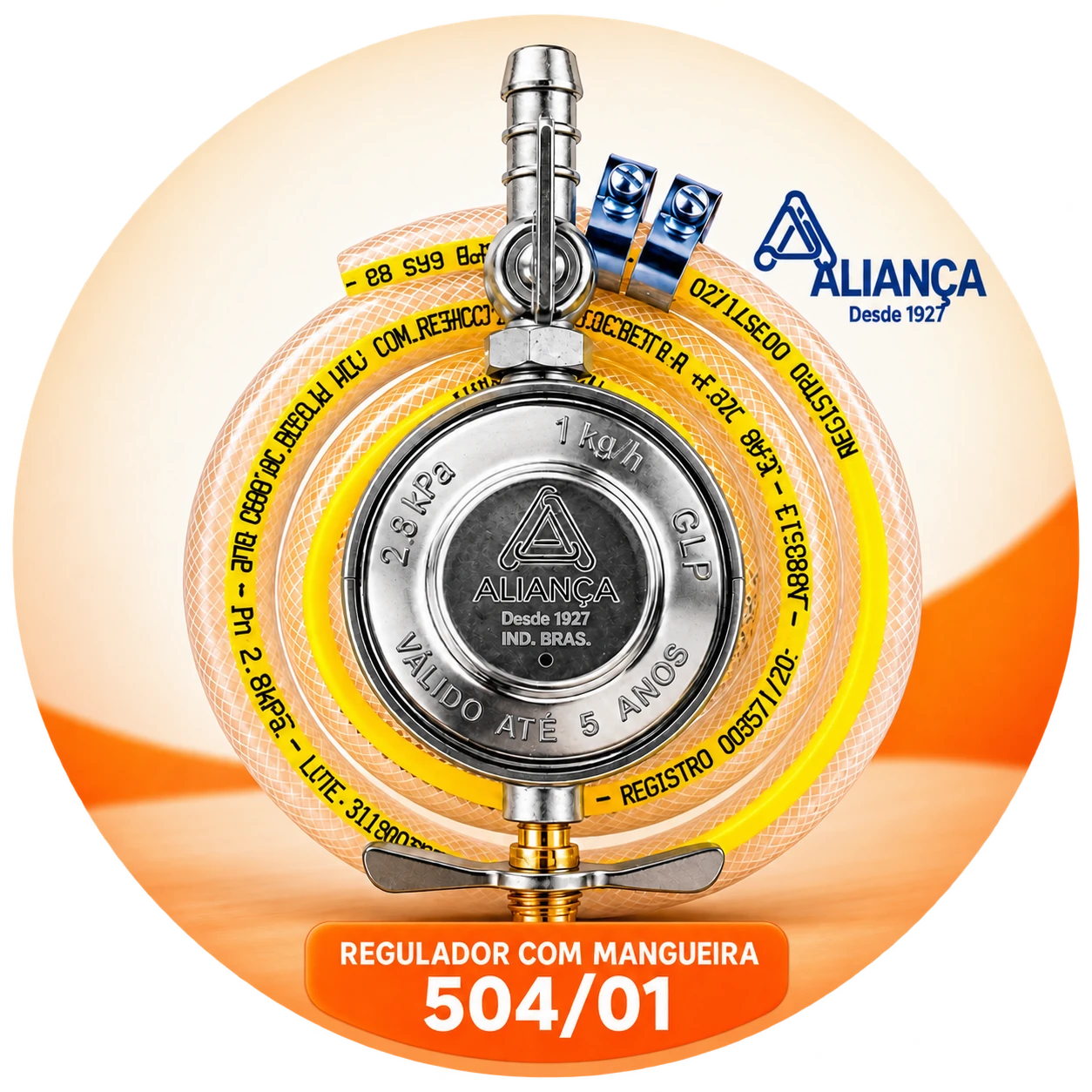 Regulador Aliança 504/01 com mangueira